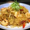 Rice Stick Noodle with Grilled Prawn