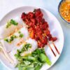 Steamed Vermicelli with Grilled Onion Beef