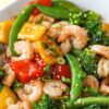 Vegetables Stir Fire with Seafood